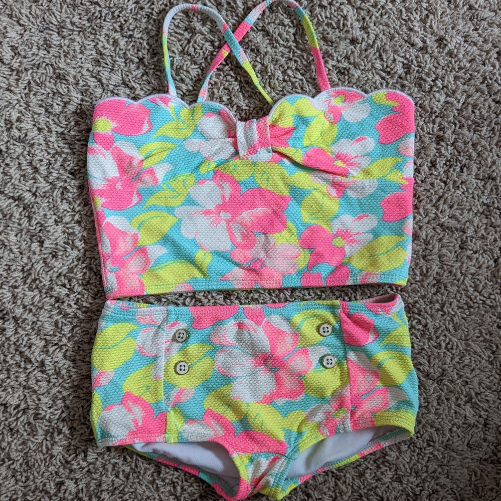 Janie and Jane Girls 2-Piece Bathing Suit - Size 8